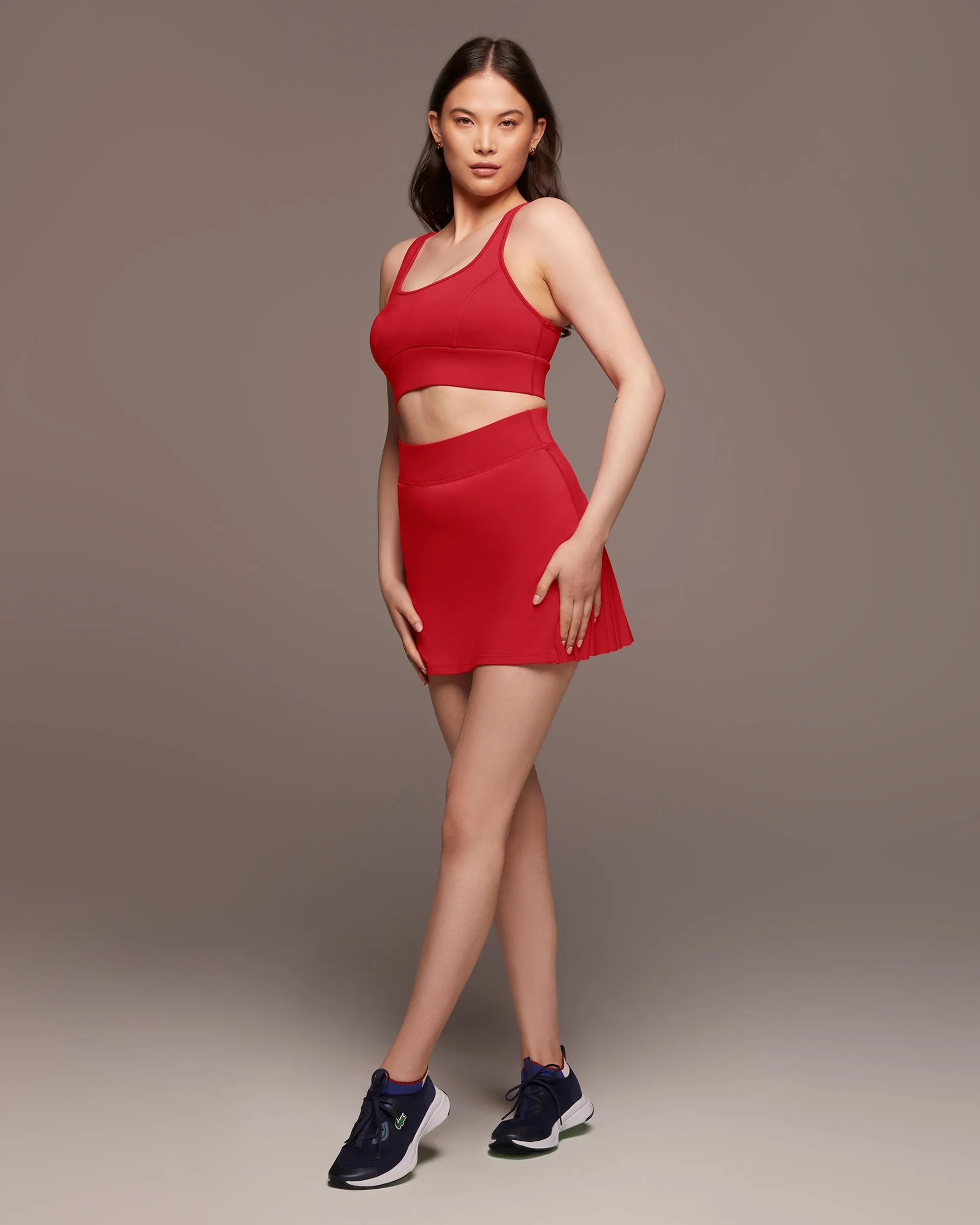 Drive Tennis Skirt | Fire Red MICHI