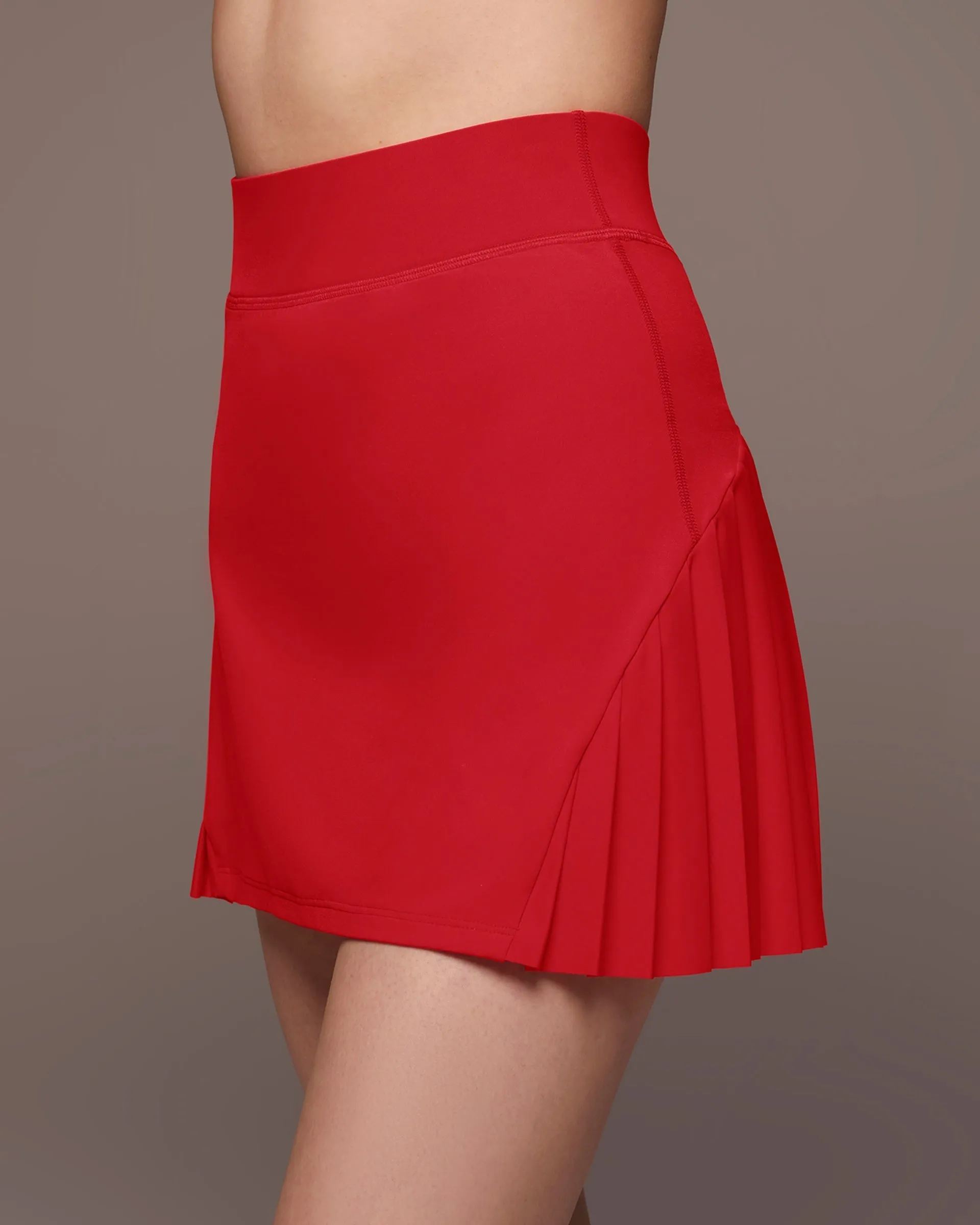 Drive Tennis Skirt | Fire Red MICHI