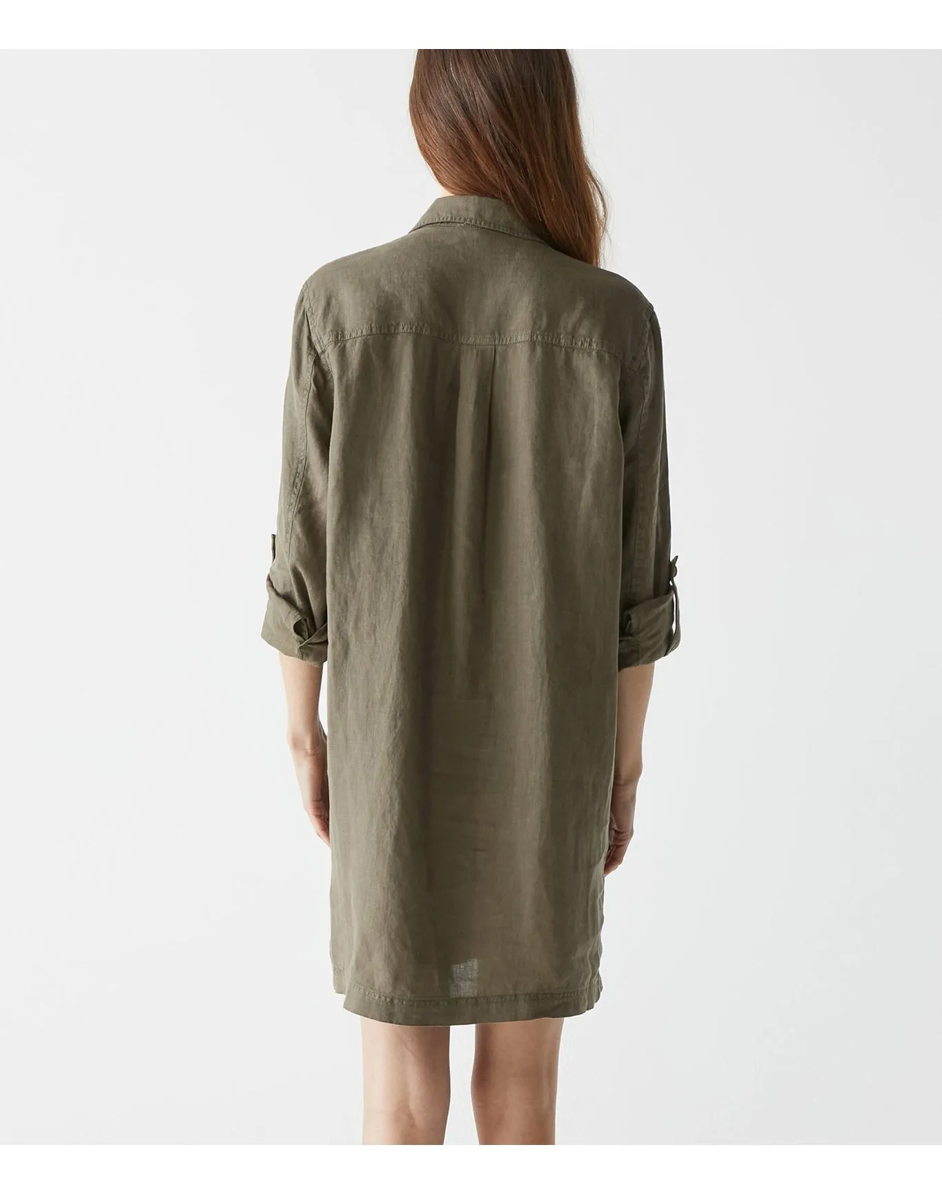 Eleanor Linen Shirt Dress | Camo MICHAEL STARS
