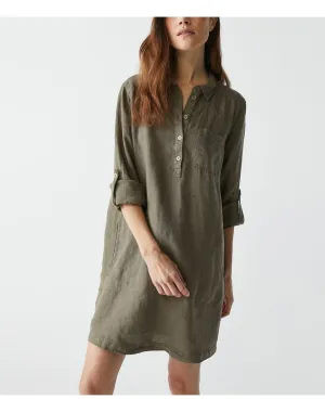 Eleanor Linen Shirt Dress | Camo MICHAEL STARS