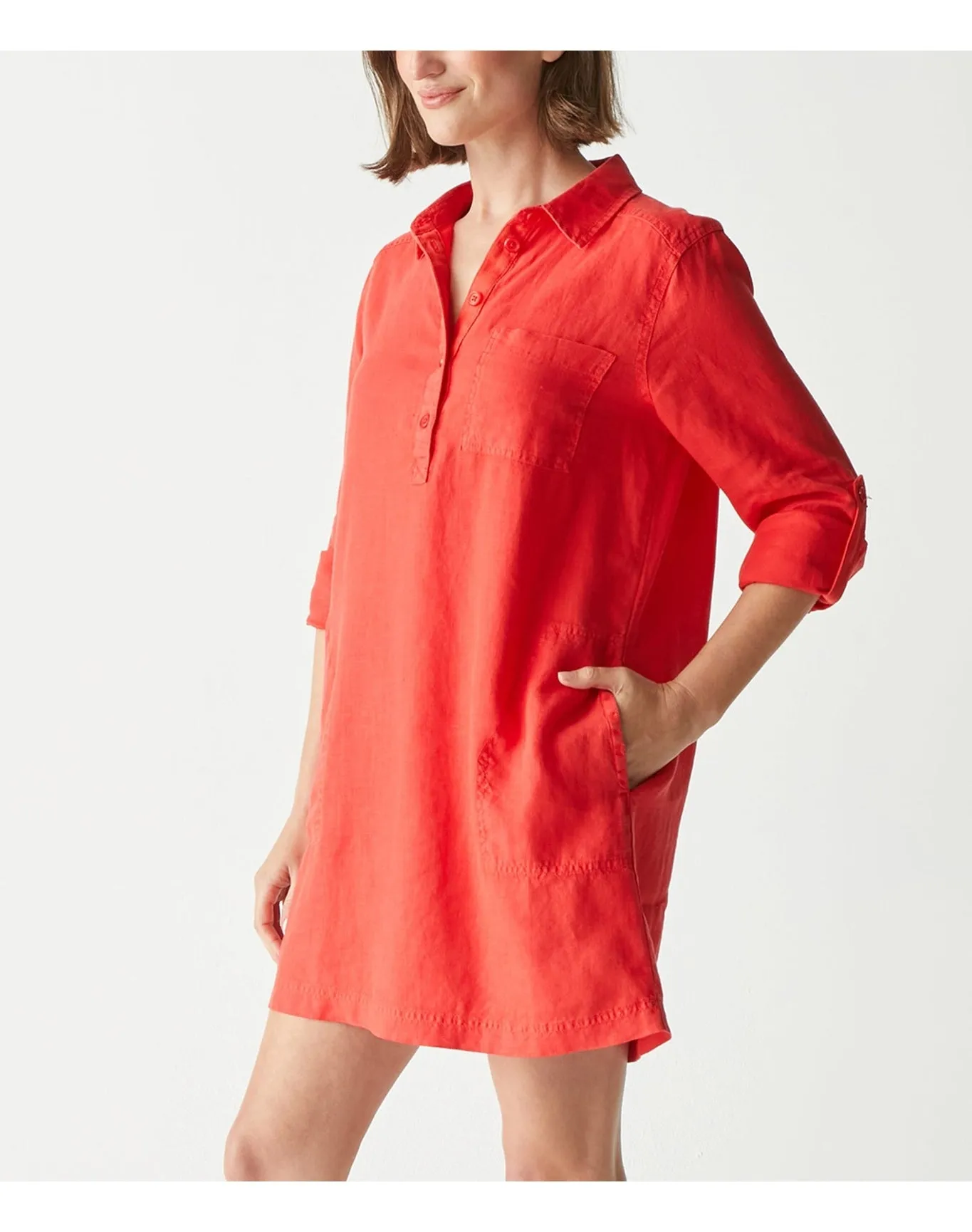 Eleanor Linen Shirt Dress | Pomodoro MICHAEL STARS