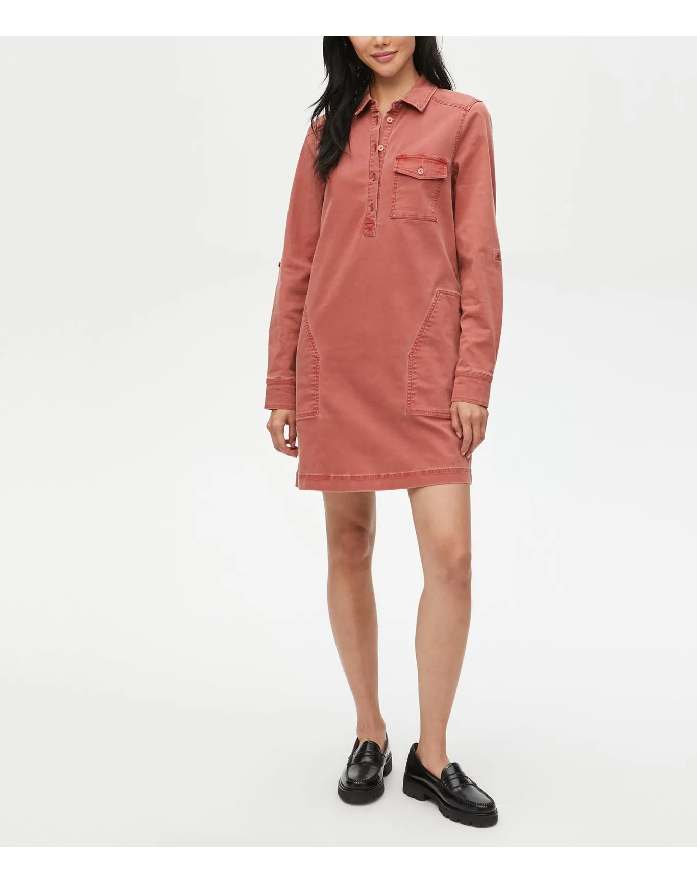 Eleanor Twill Shirt Dress | Clay MICHAEL STARS