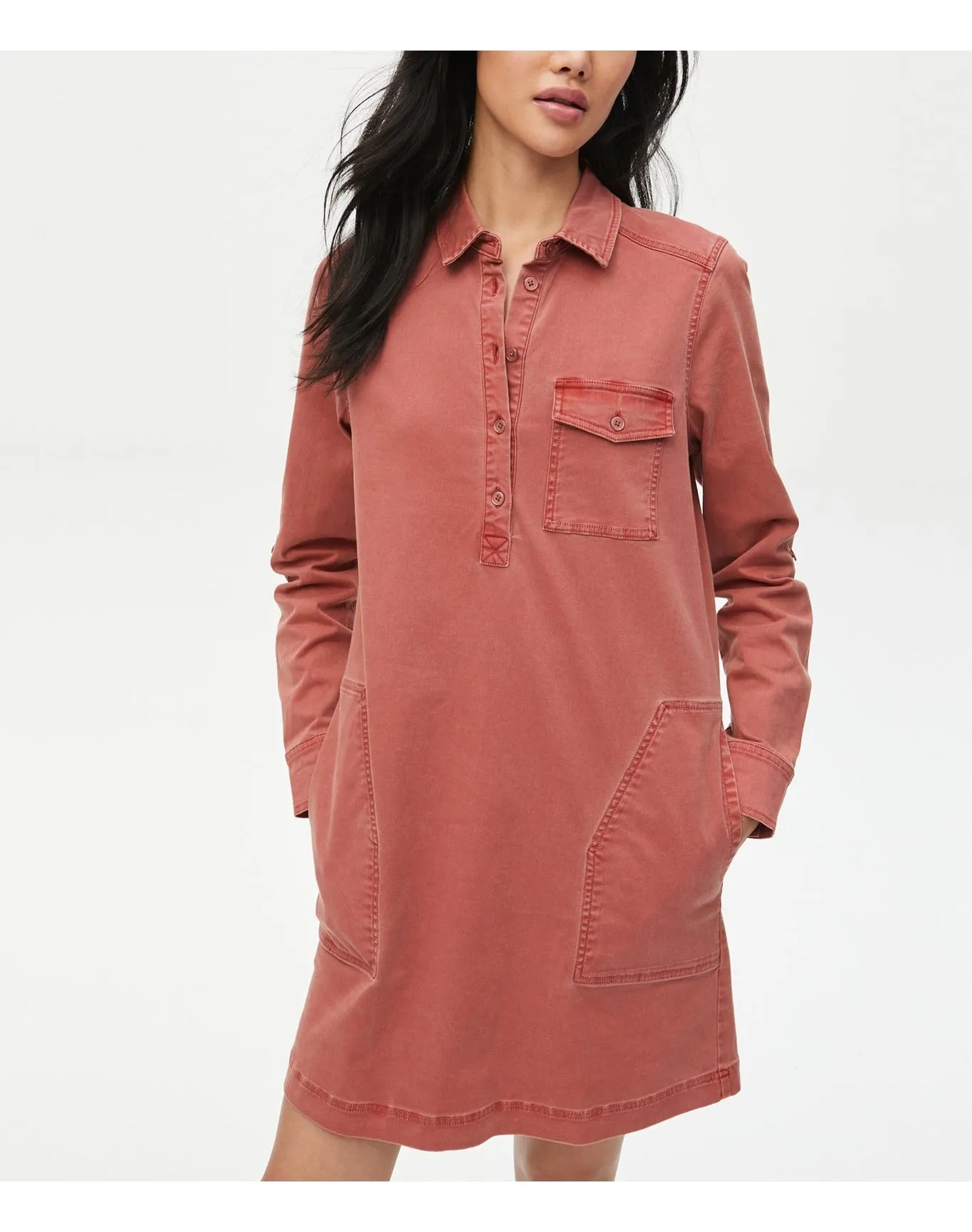 Eleanor Twill Shirt Dress | Clay MICHAEL STARS
