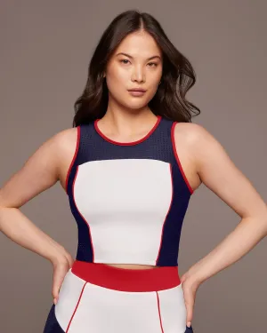 Electric Tank | White/Fire Red/Admiral Blue MICHI
