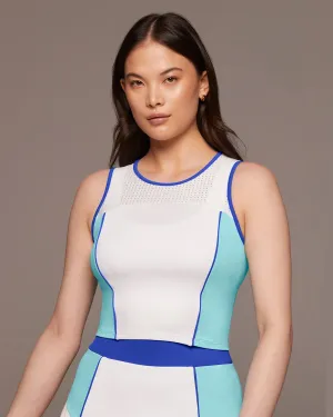 Electric Tank | White/Island Blue/Royal Blue MICHI