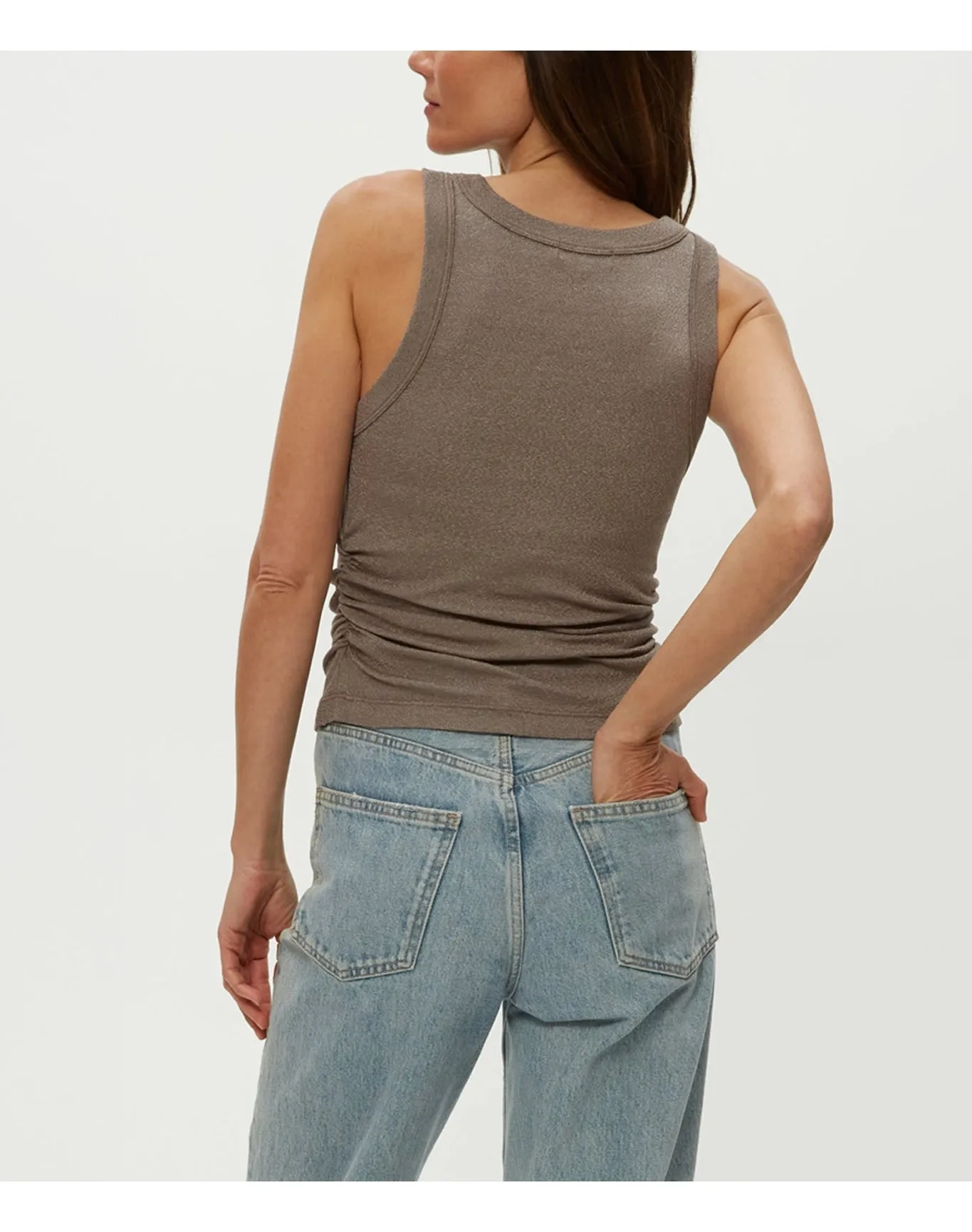 Ella Shine Tank | Cobblestone MICHAEL STARS