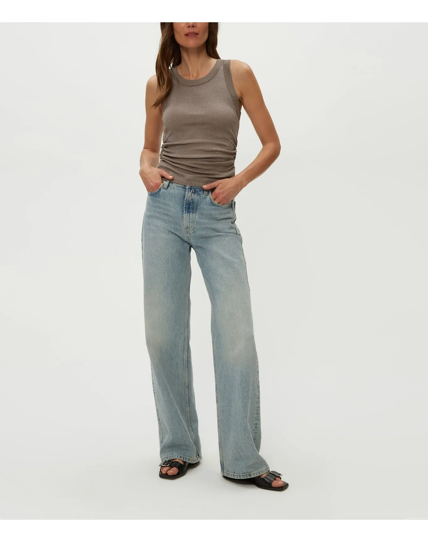 Ella Shine Tank | Cobblestone MICHAEL STARS