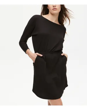Emelia Boat Neck Dress | Black MICHAEL STARS