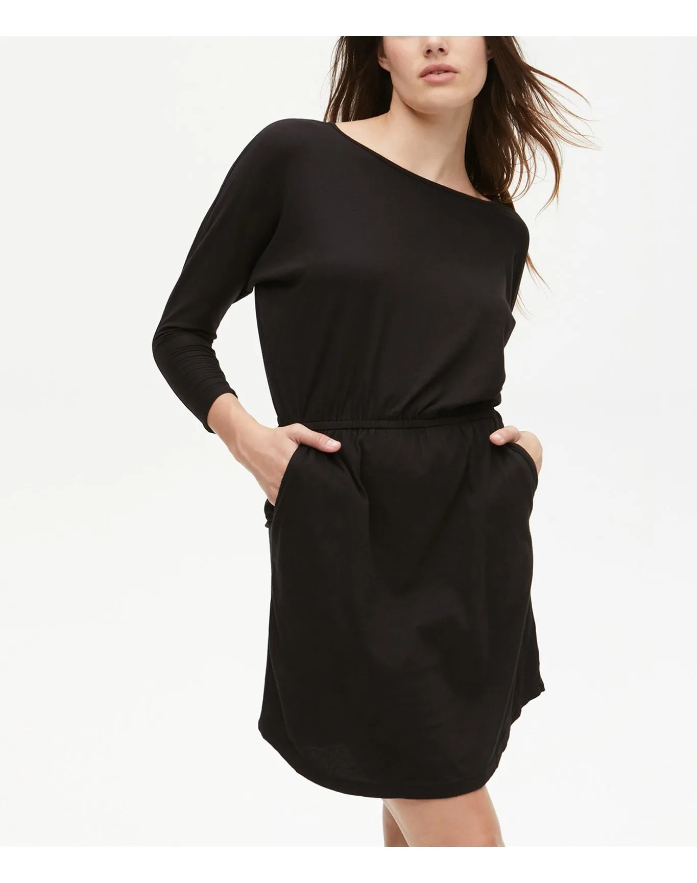Emelia Boat Neck Dress | Black MICHAEL STARS