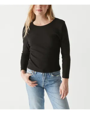 Emma Cropped Tee | Black MICHAEL STARS