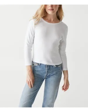 Emma Cropped Tee | White MICHAEL STARS
