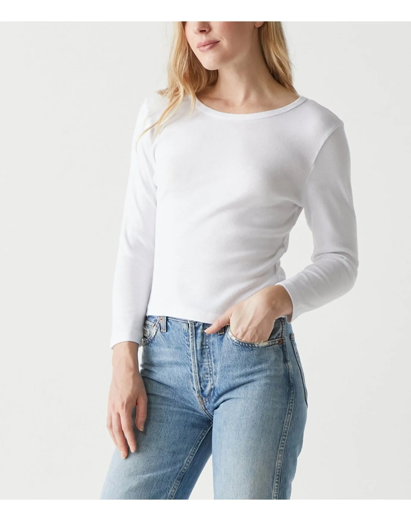 Emma Cropped Tee | White MICHAEL STARS