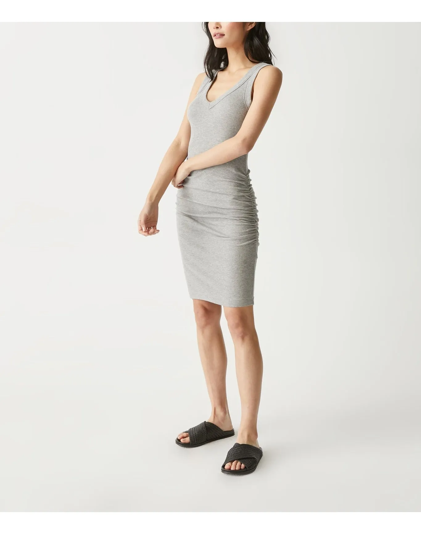 Esme Ribbed Dress | Heather Grey MICHAEL STARS