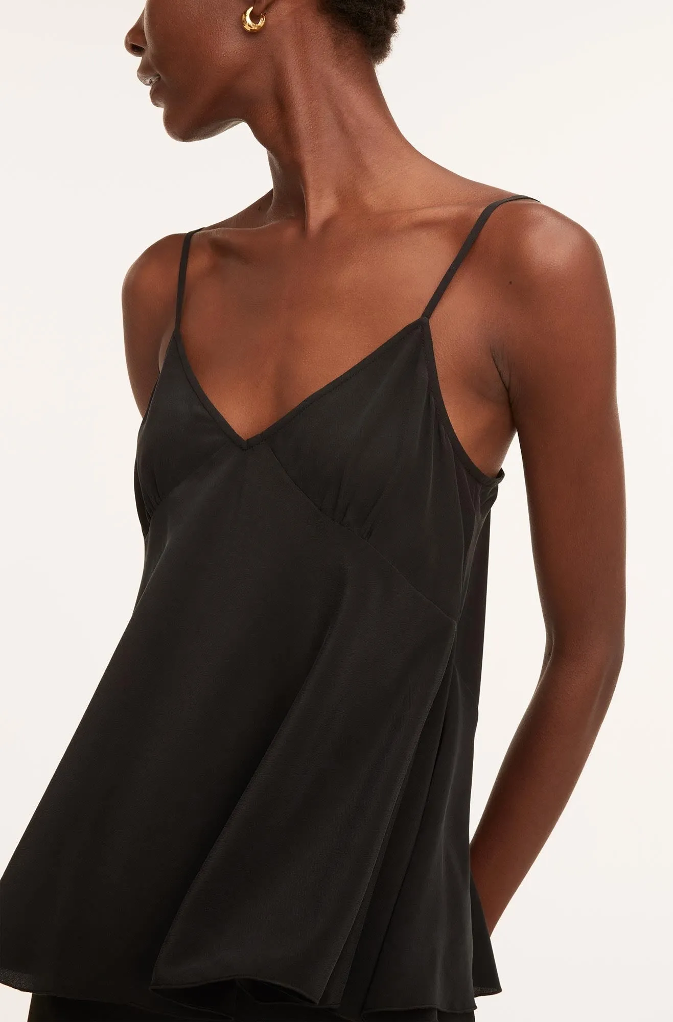 Essential Silk Camisole | Black REBECCA TAYLOR