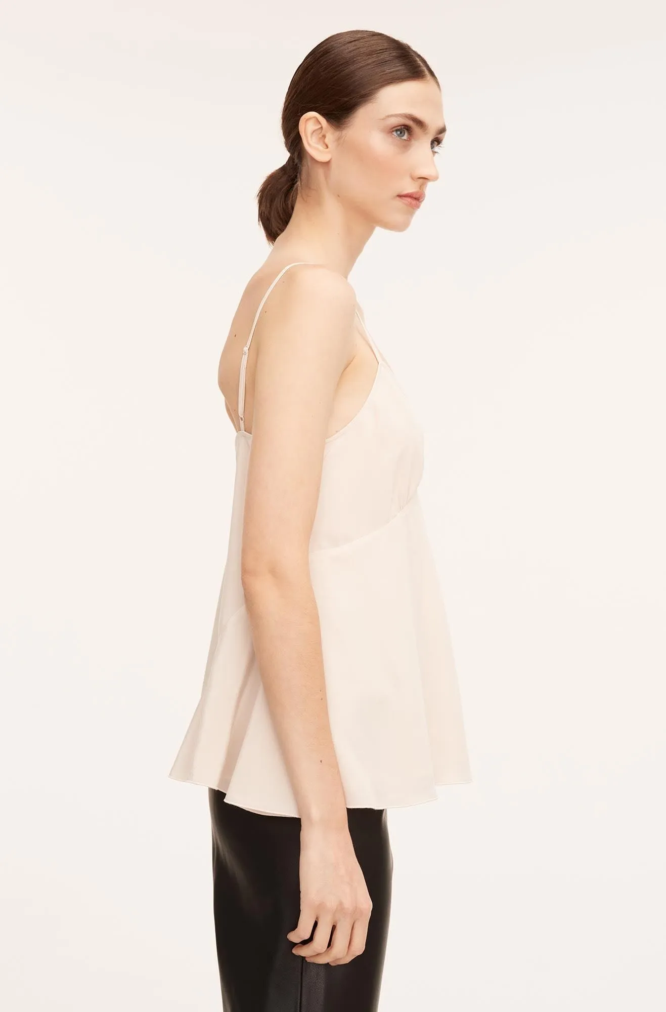 Essential Silk Camisole | Snow REBECCA TAYLOR
