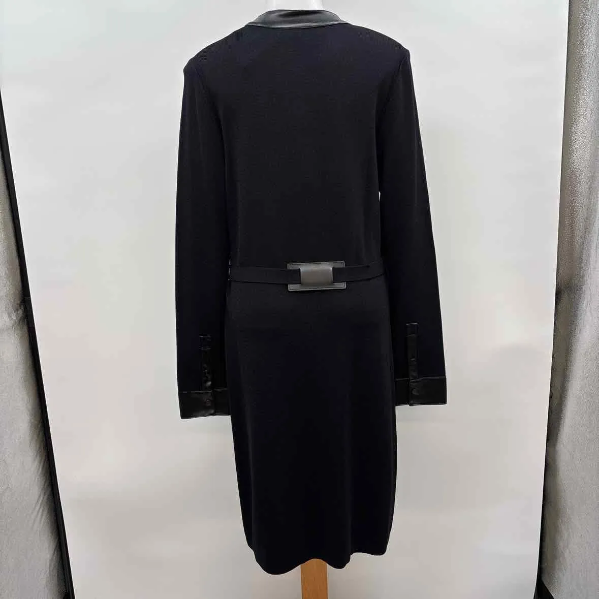 Etcetera Women's Size 14 Black Ribbed Dress