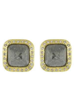 Fancy Diamond Stud Earrings