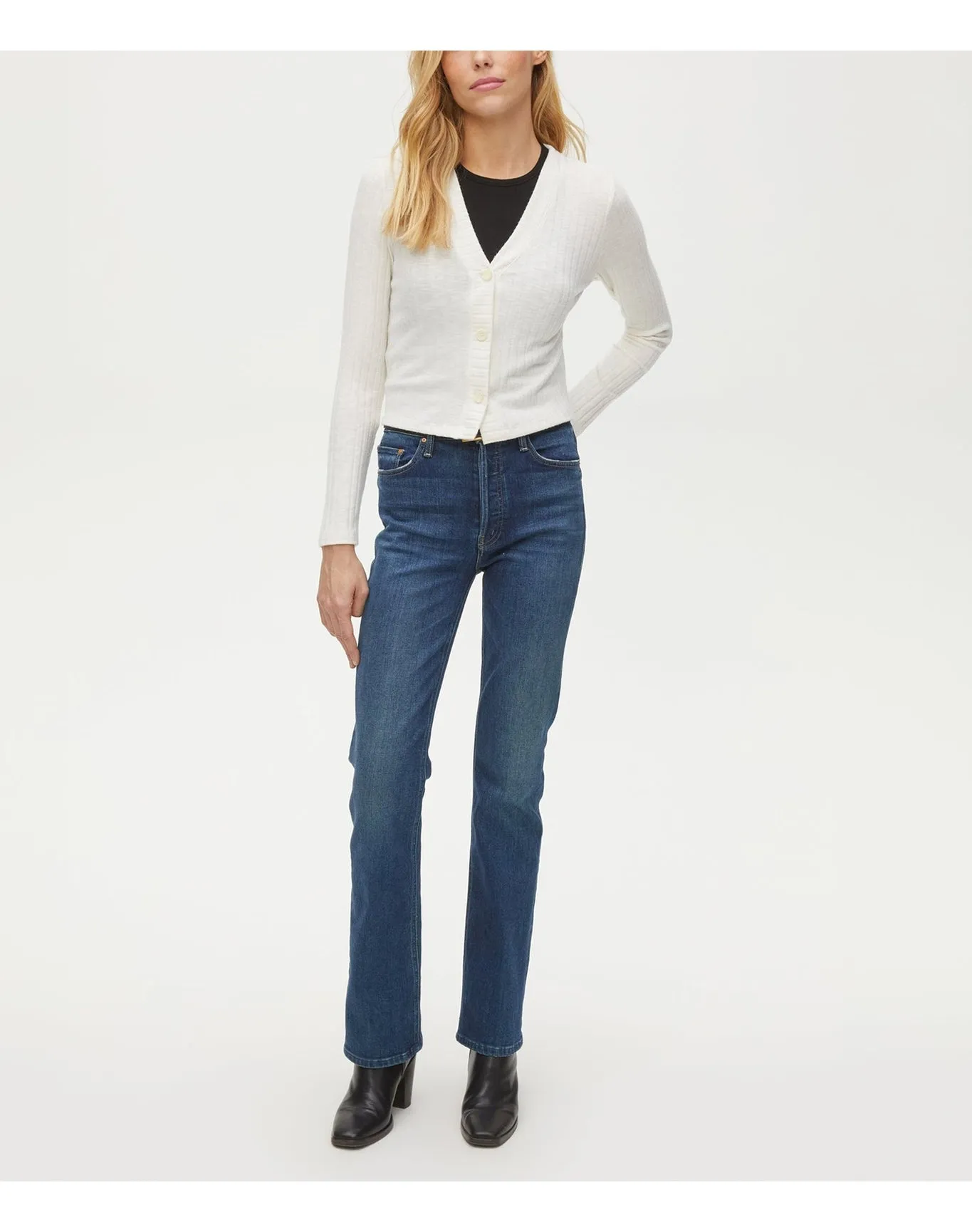 Felice Ribbed Cardigan | Chalk MICHAEL STARS