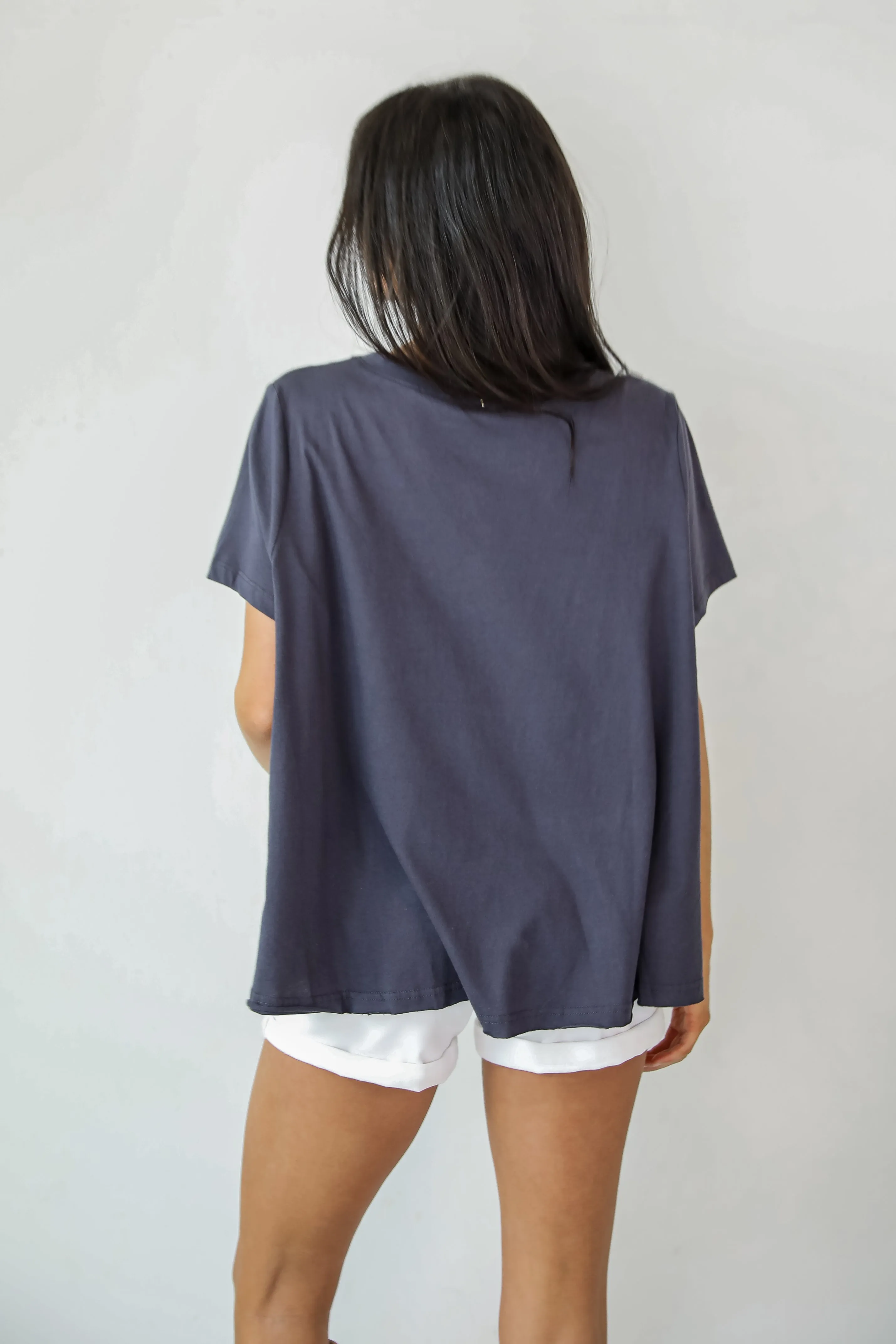FINAL SALE - Required Style Charcoal Pocket Top