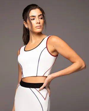 Flash Cropped Tank | Midnight Red MICHI