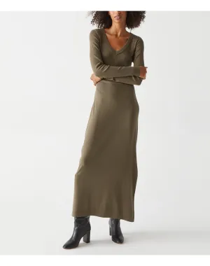 Fowler Ribbed Maxi Dress with Slit | Dolma MICHAEL STARS