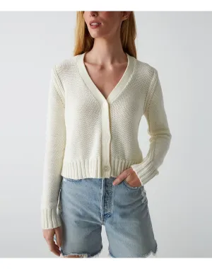 Fran Cropped Cardigan | Ivory MICHAEL STARS