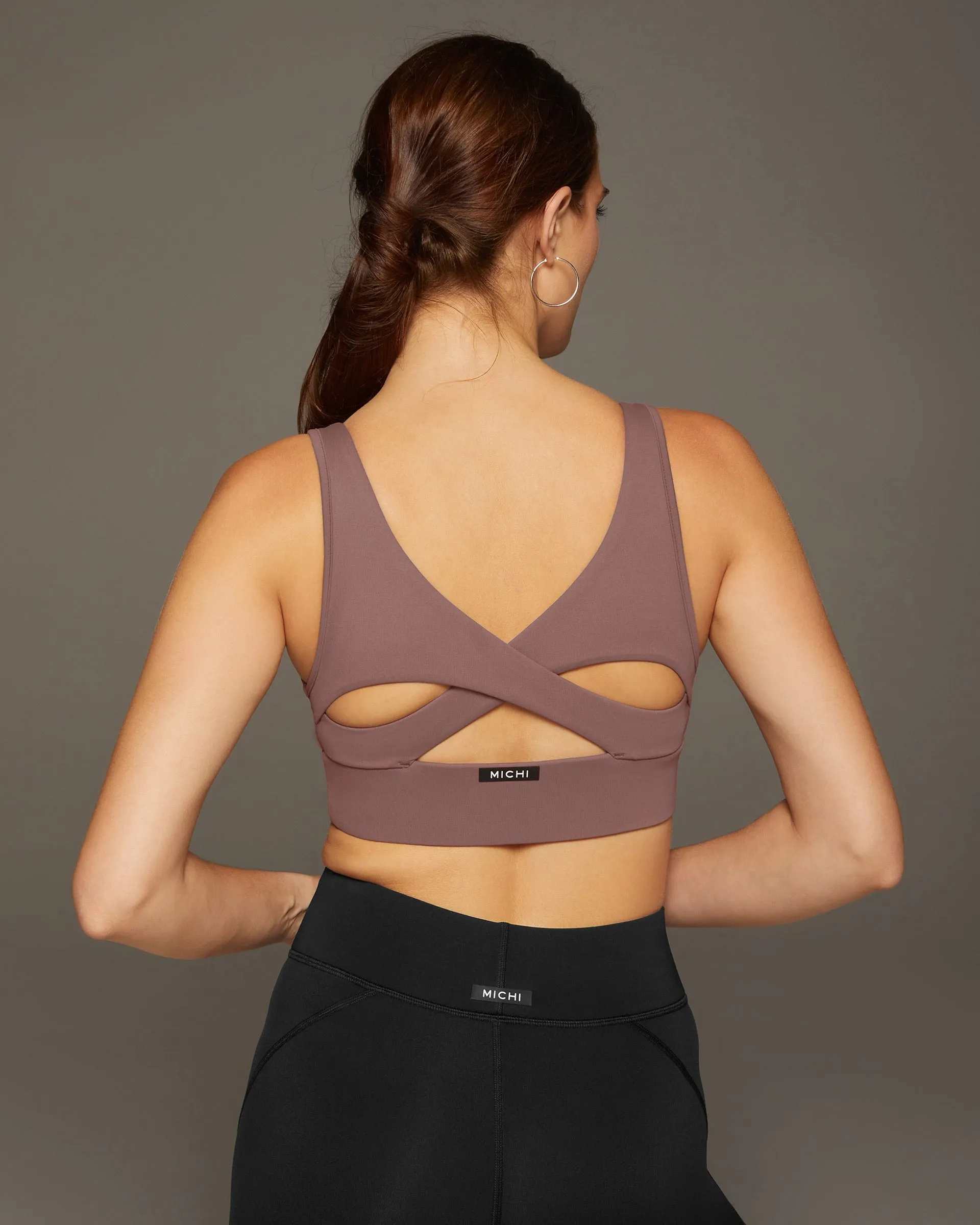 Fuse Longline Bra | Rosewood MICHI