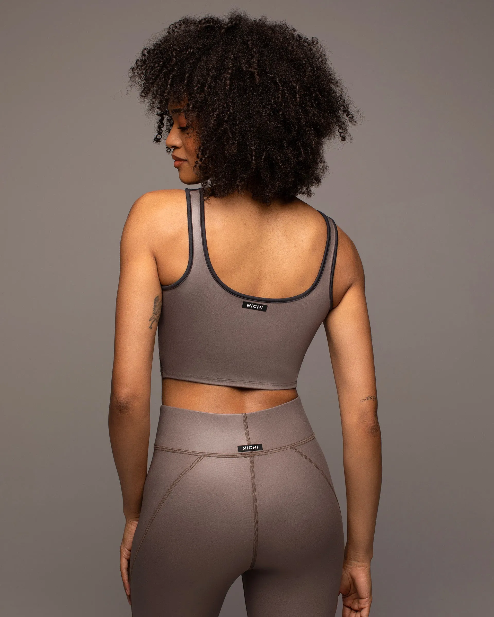 Fusion Gloss Bustier | Bronzed Pewter/Black MICHI