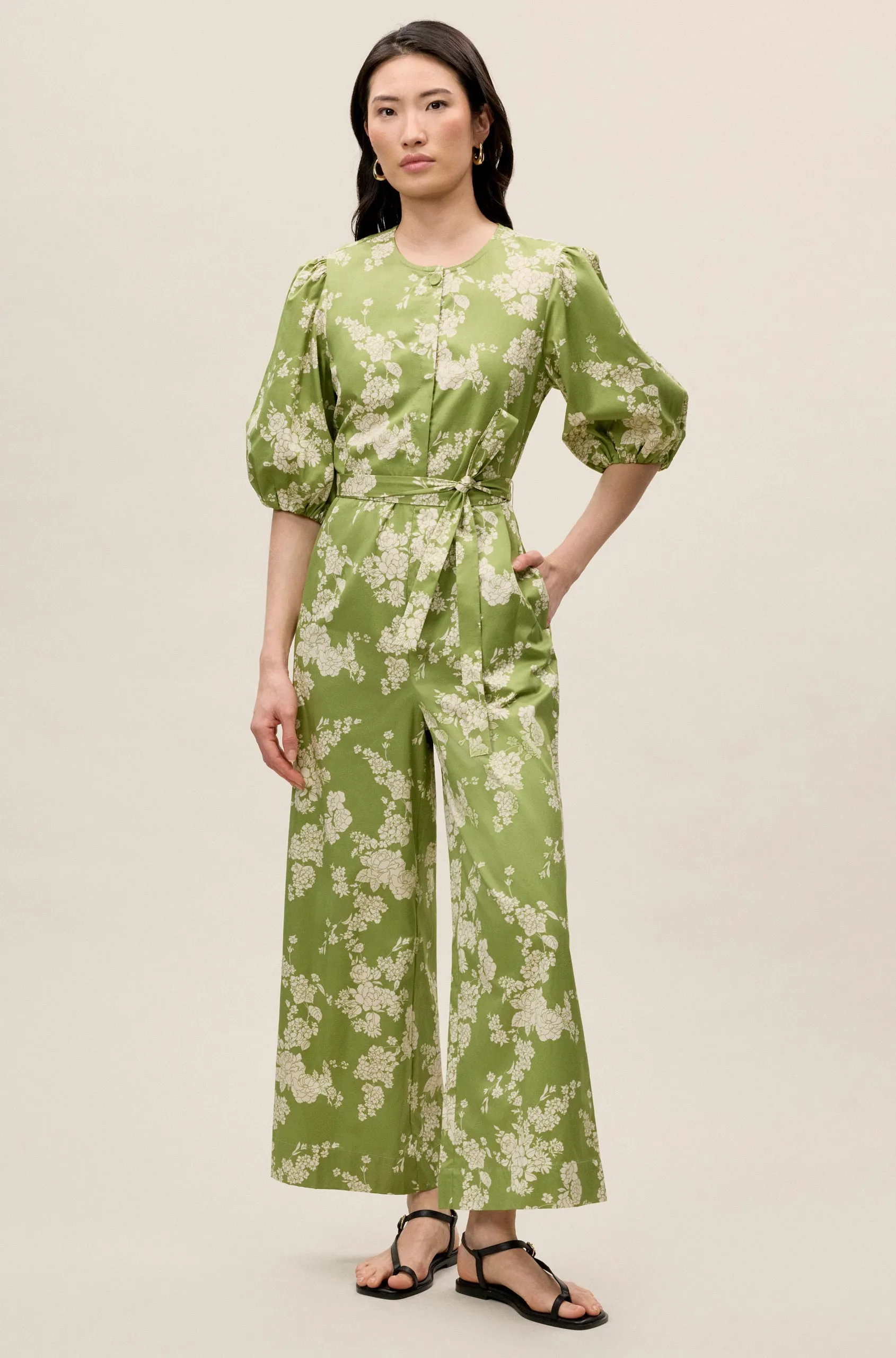 Gabrielle Fleur Jumpsuit | Manzanilla Combo REBECCA TAYLOR