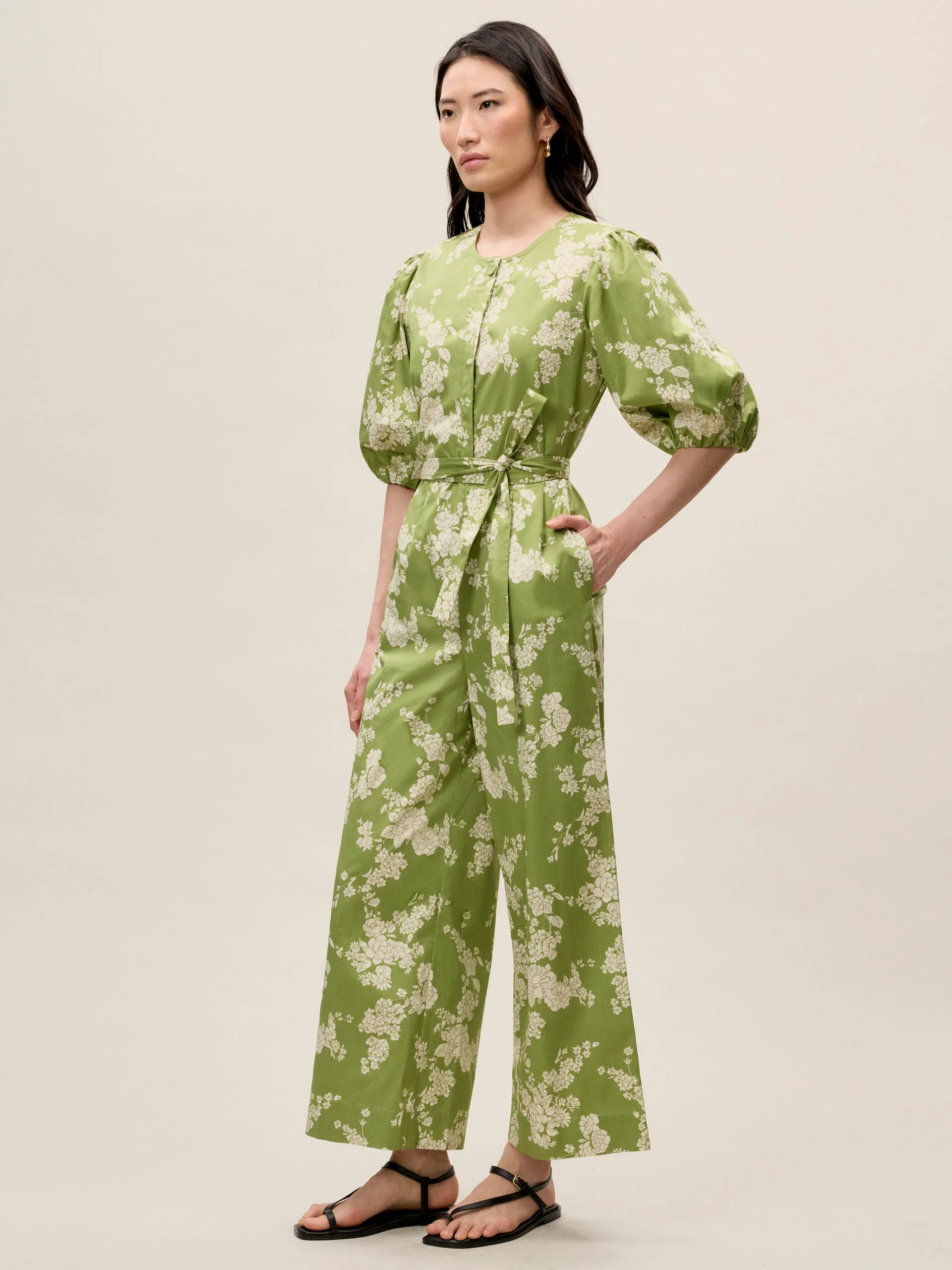 Gabrielle Fleur Jumpsuit | Manzanilla Combo REBECCA TAYLOR