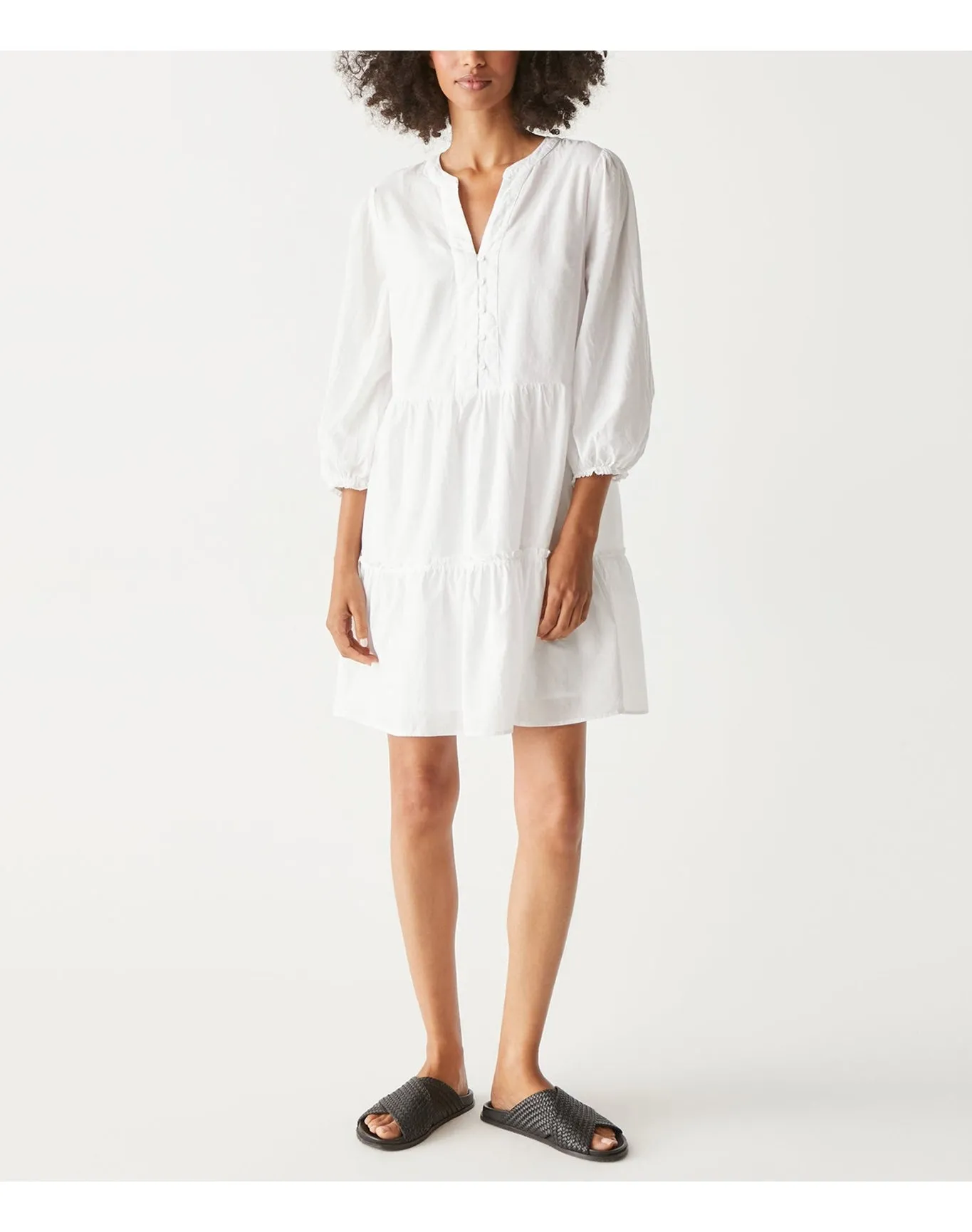 Georgie Tiered Dress | White MICHAEL STARS