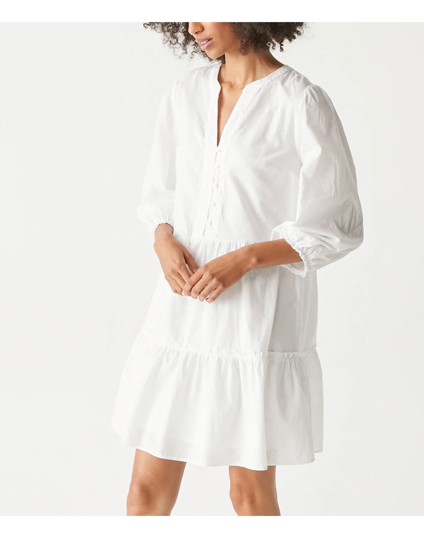 Georgie Tiered Dress | White MICHAEL STARS