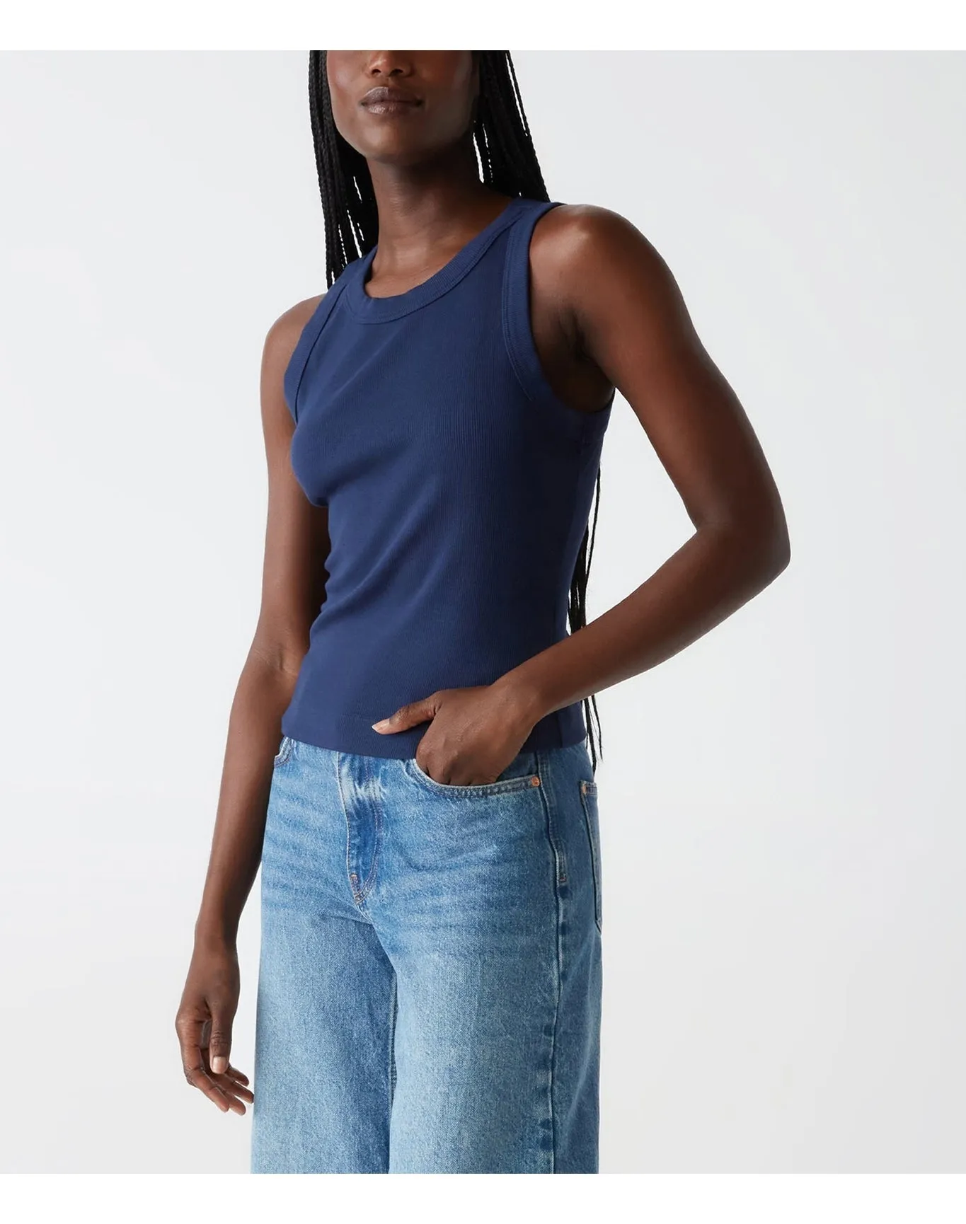 Gina Ribbed Crop Tank | Nocturnal MICHAEL STARS
