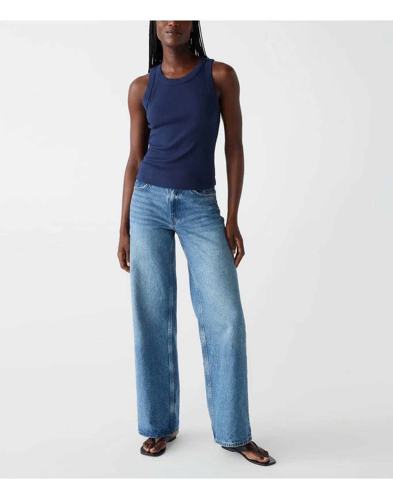 Gina Ribbed Crop Tank | Nocturnal MICHAEL STARS