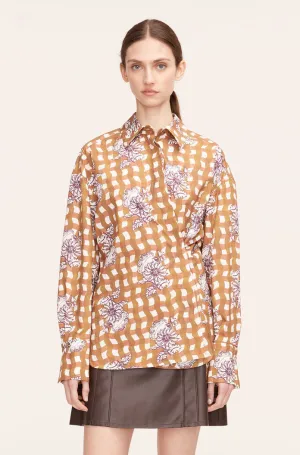 Gingham Daisy Button Down | Gingham Daisey Toffee Combo REBECCA TAYLOR