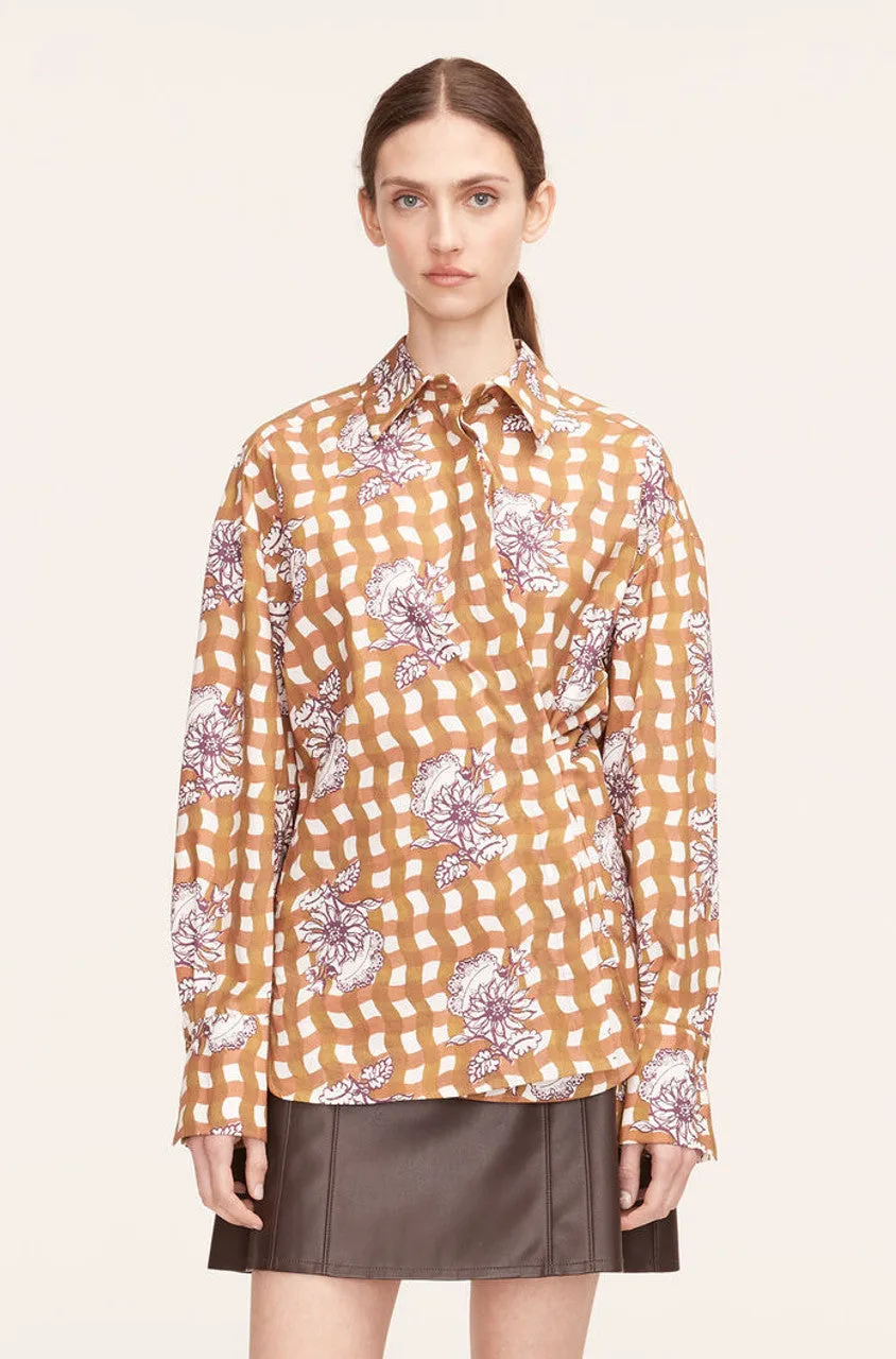 Gingham Daisy Button Down | Gingham Daisey Toffee Combo REBECCA TAYLOR