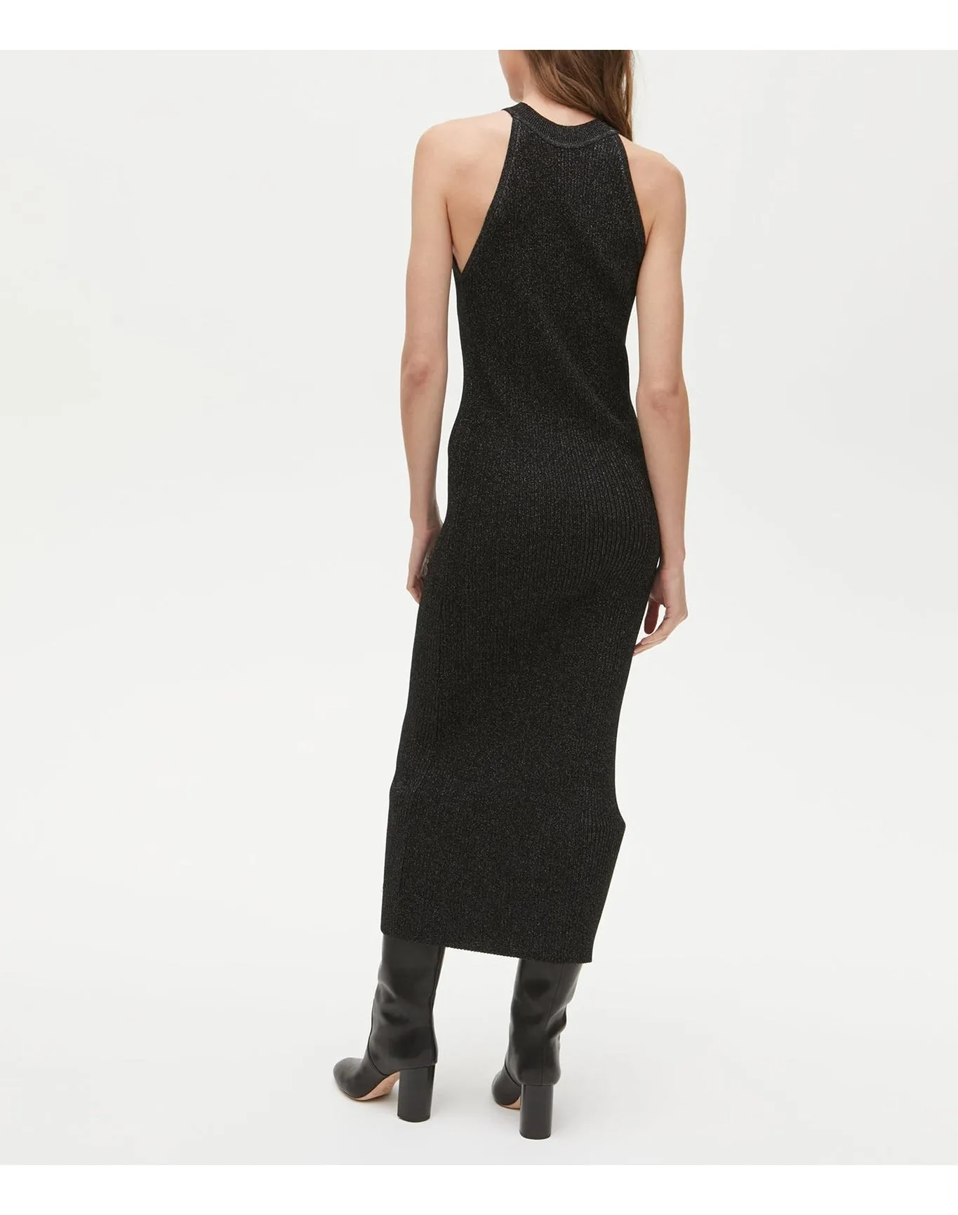 Giselle Shimmer Ribbed Dress | Black MICHAEL STARS