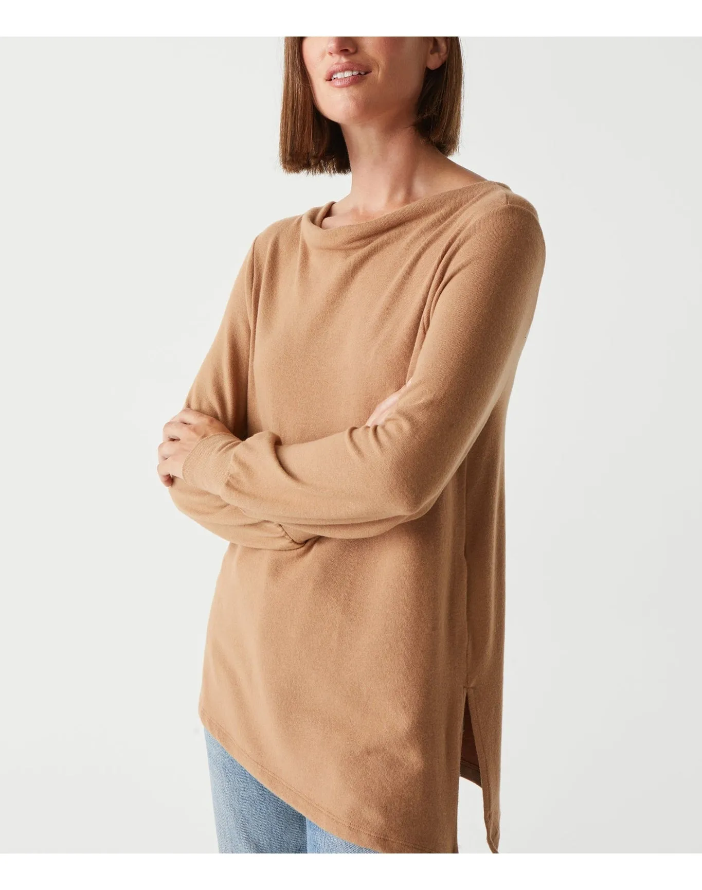 Giulia Asymmetrical Top | Camel MICHAEL STARS