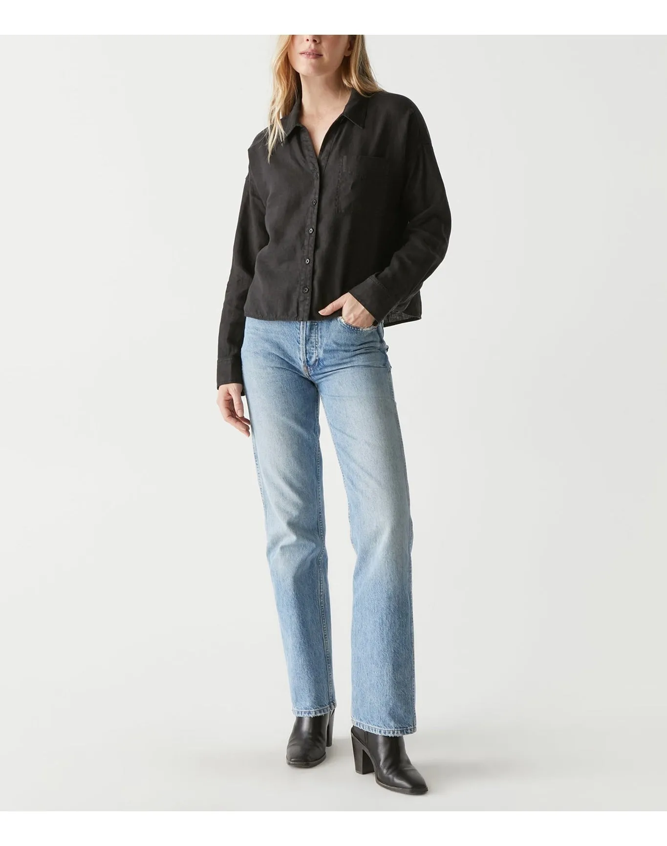 Gracie Linen Shirt | Black MICHAEL STARS