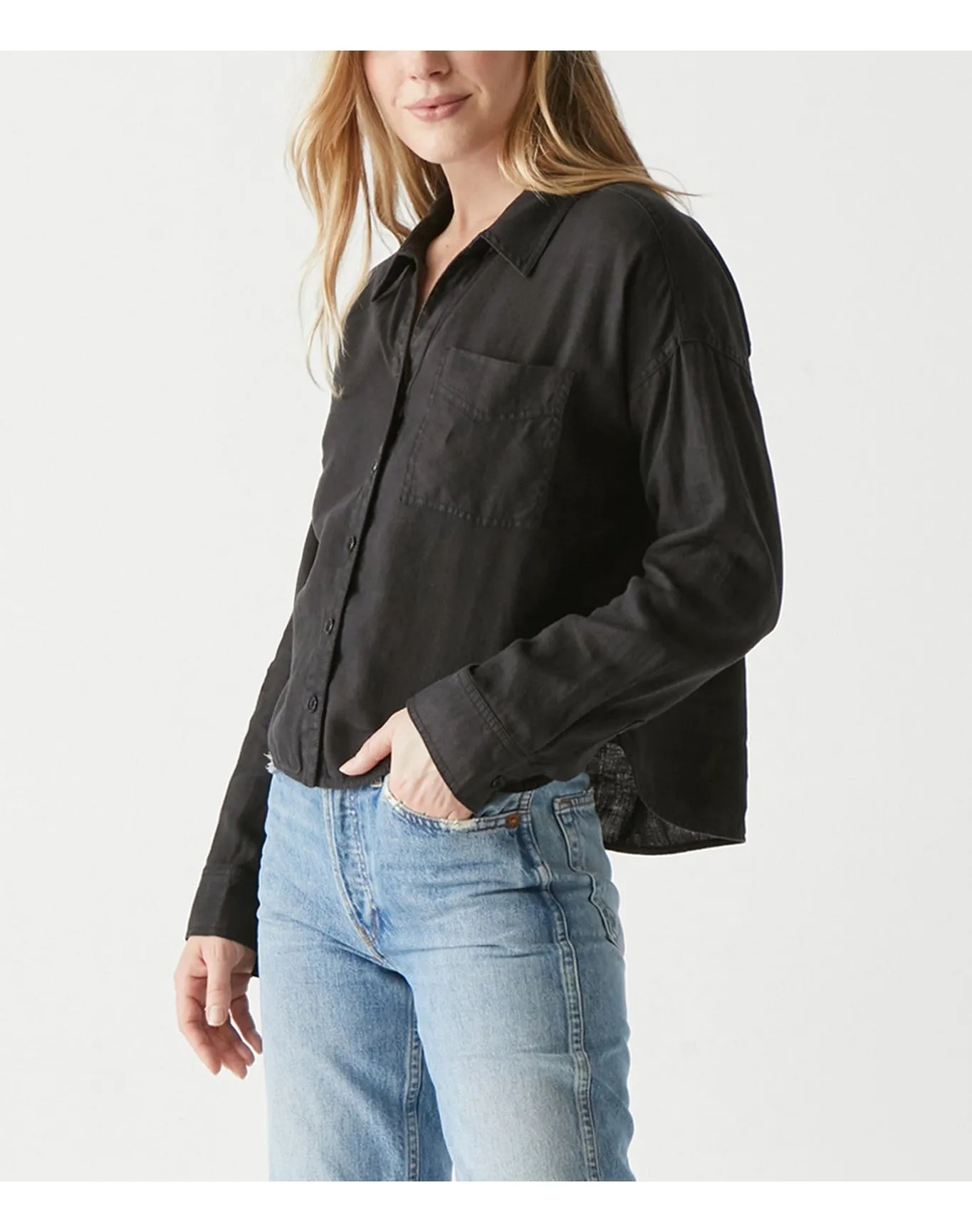 Gracie Linen Shirt | Black MICHAEL STARS