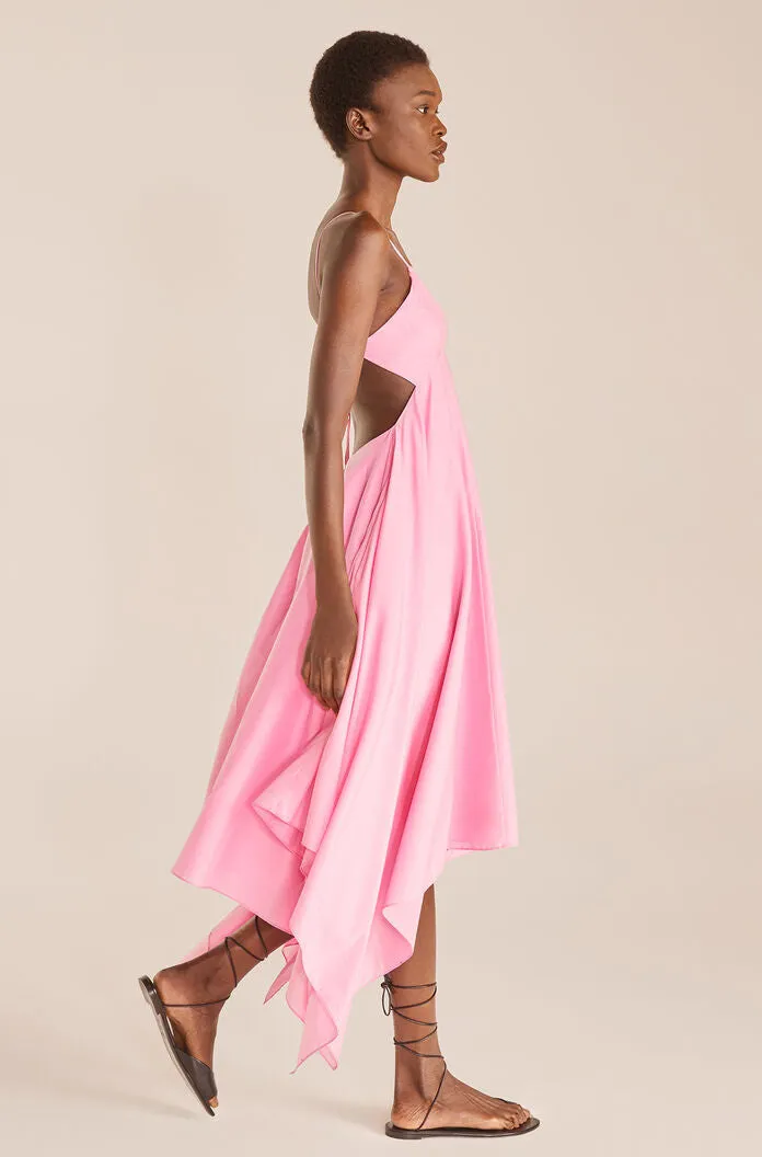 Handkerchief Dress | Flamingo Pink REBECCA TAYLOR
