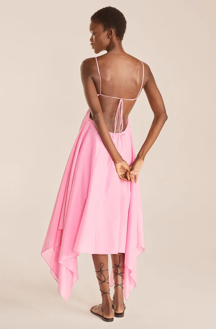 Handkerchief Dress | Flamingo Pink REBECCA TAYLOR