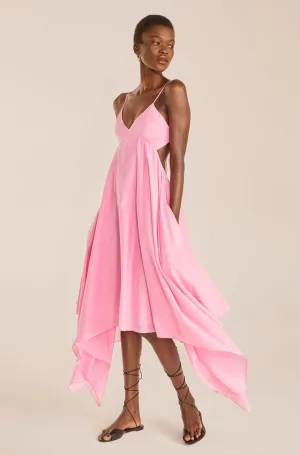 Handkerchief Dress | Flamingo Pink REBECCA TAYLOR