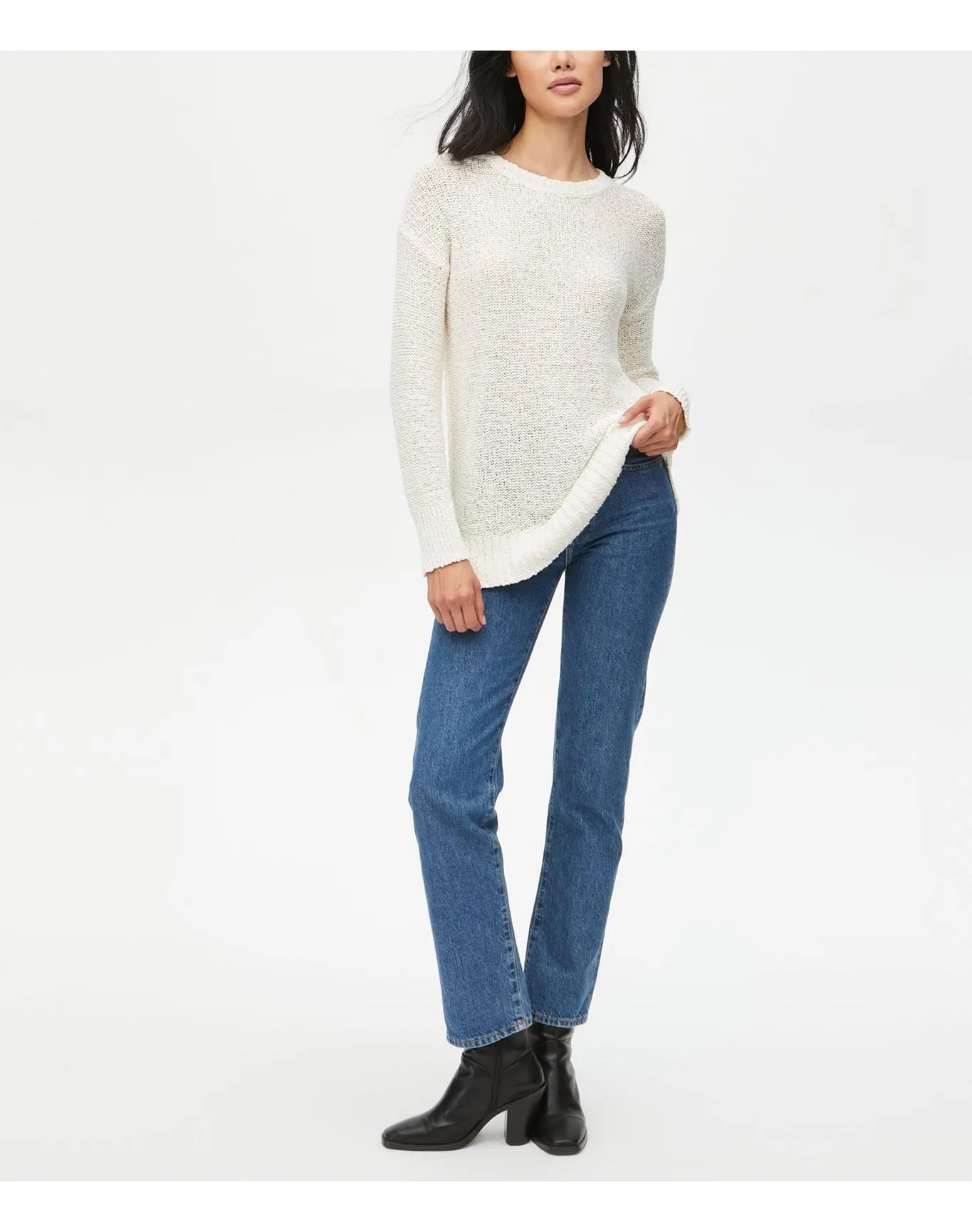 Hanson Pullover Sweater | Chalk MICHAEL STARS