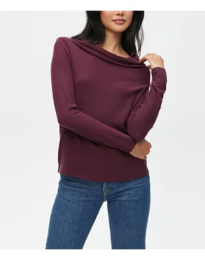 Harlow Cowl Neck Top | Plum MICHAEL STARS