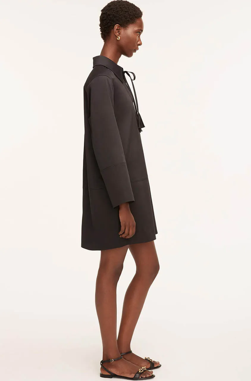 Heavy Cotton Shirt Dress | Black REBECCA TAYLOR
