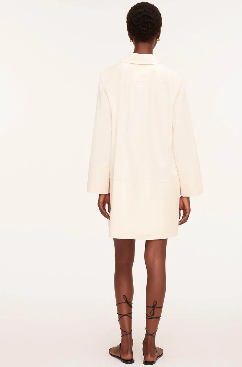 Heavy Cotton Shirt Dress | Latte REBECCA TAYLOR
