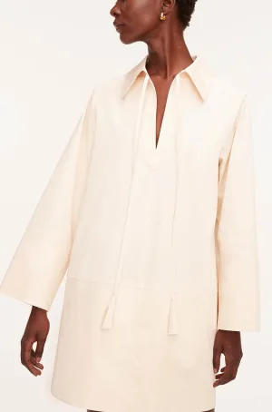 Heavy Cotton Shirt Dress | Latte REBECCA TAYLOR