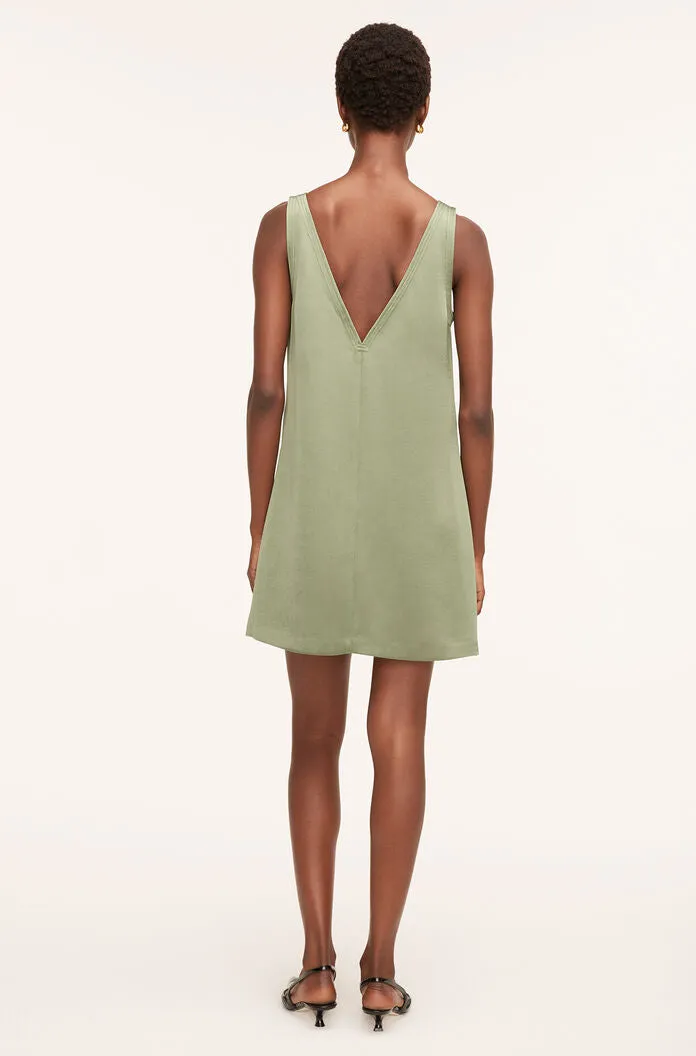 Heavy Satin Shift Dress | Foliage REBECCA TAYLOR