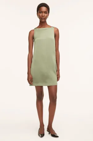 Heavy Satin Shift Dress | Foliage REBECCA TAYLOR